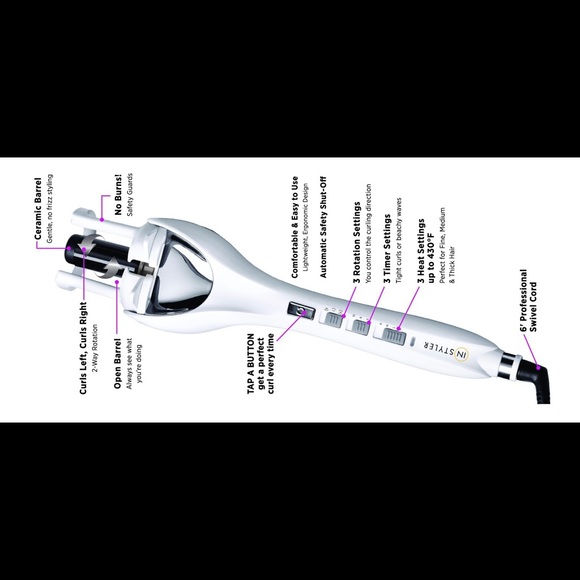InStyler Tulip self curling iron. - Picture 5 of 5